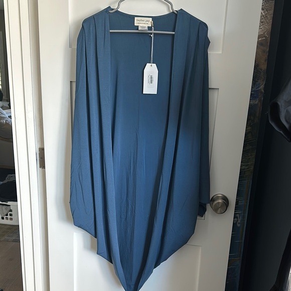 Taylor Jackets & Blazers - Taylor Jay Teal Open Front Cardigan